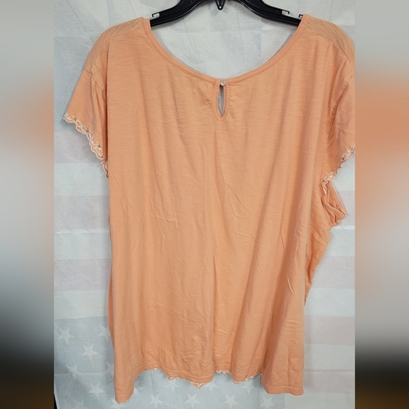 Natural Reflections 3X Peach Top Lace Accented - Picture 6 of 6